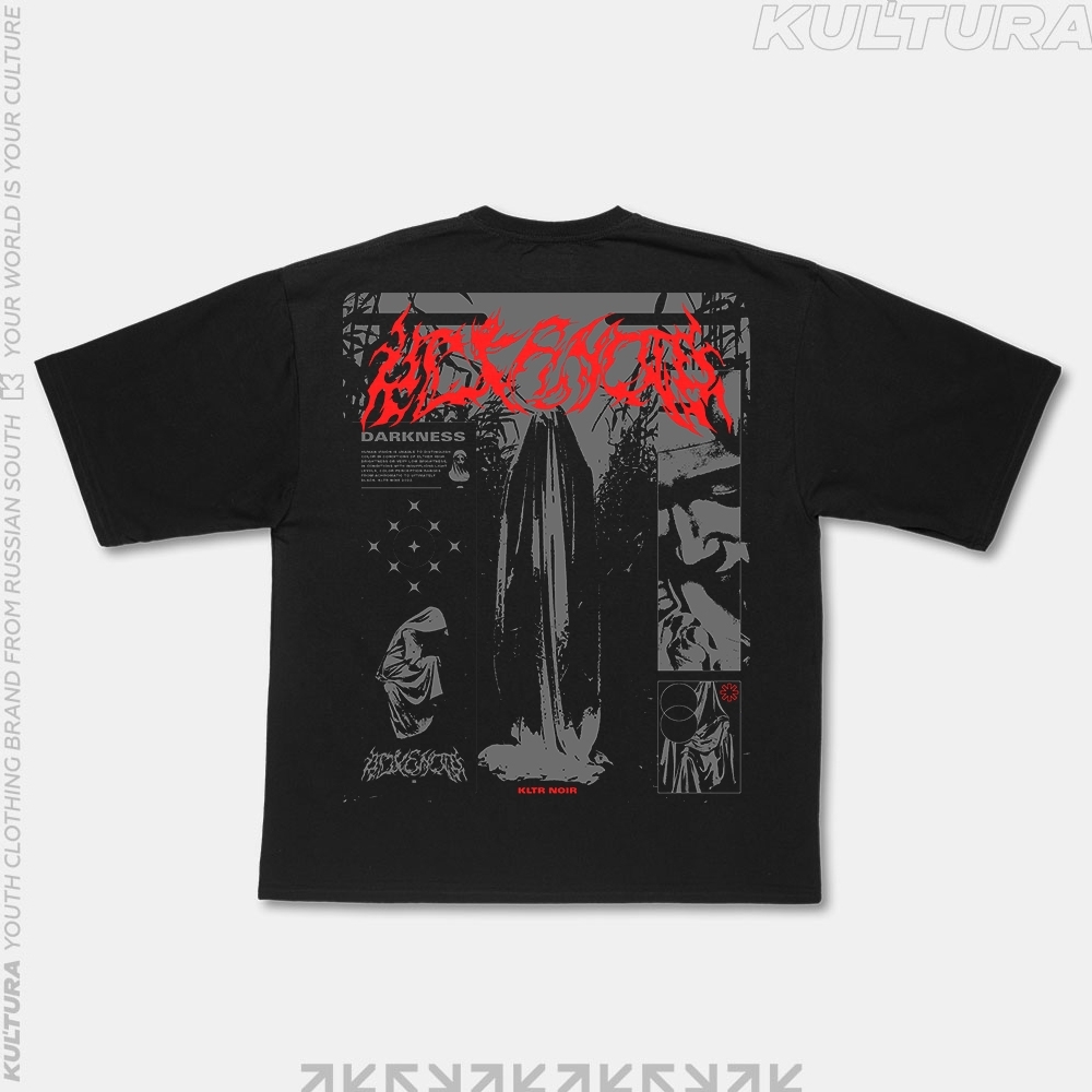 Футболка КУЛЬТУРА oversize,"Noir",  черный - фото 34343