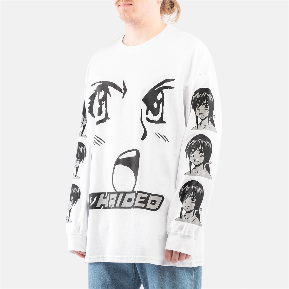 Горе Лонгслив ANGRY RLXD LS TEE белый - фото 34387