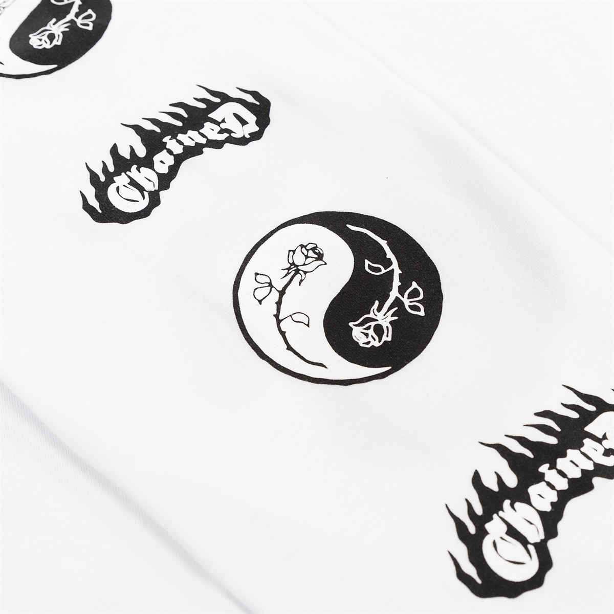 Горе Лонгслив YIN YANG белый - фото 34524