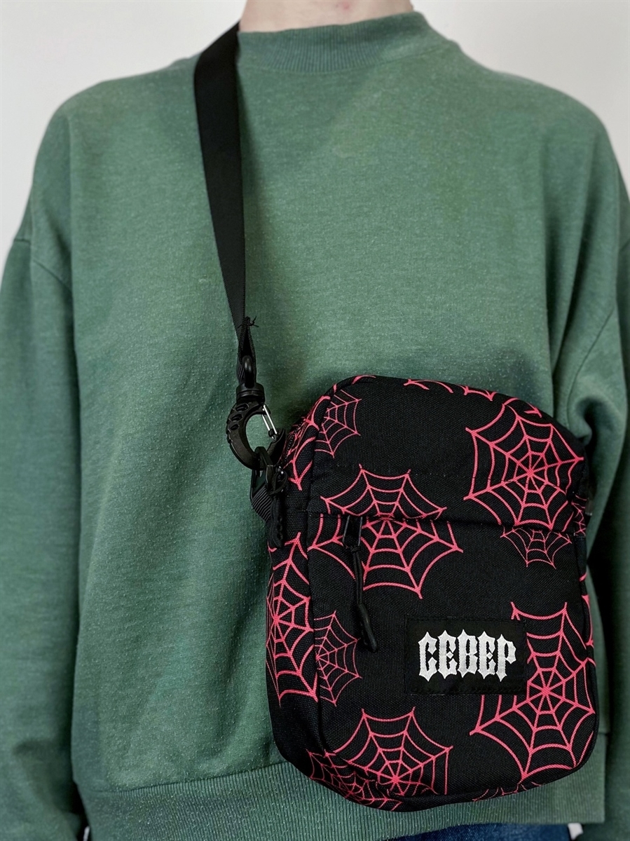 Сумка СЕВЕР - мессенджер  «ПАУТИНА» розовая - фото 34575