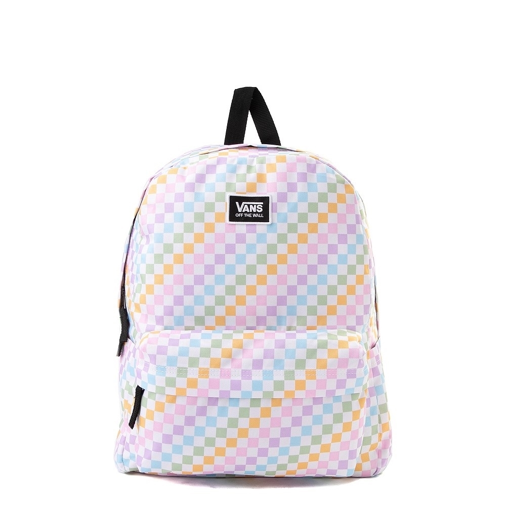 Pastel rainbow 2024 checkered vans