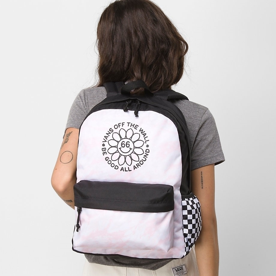 Рюкзак Vans VA49ZJYS4 WM STREET SPORT REAL CRADLE PINK LAT - фото 35062