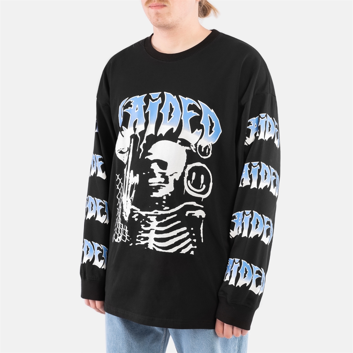 Горе лонгслив PUNK WALL RLXD LS TEE черный - фото 35192