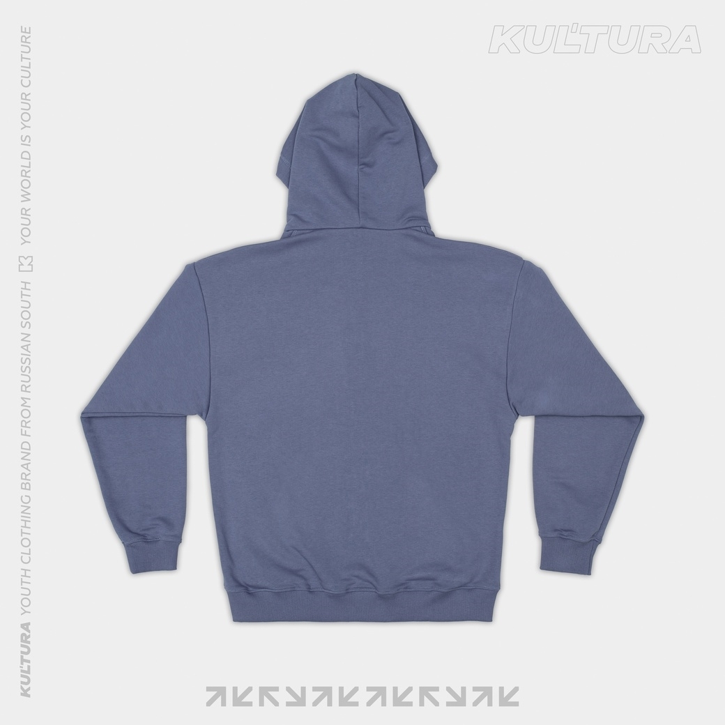 Зиппер КУЛЬТУРА oversize  "basic", синий - фото 35409