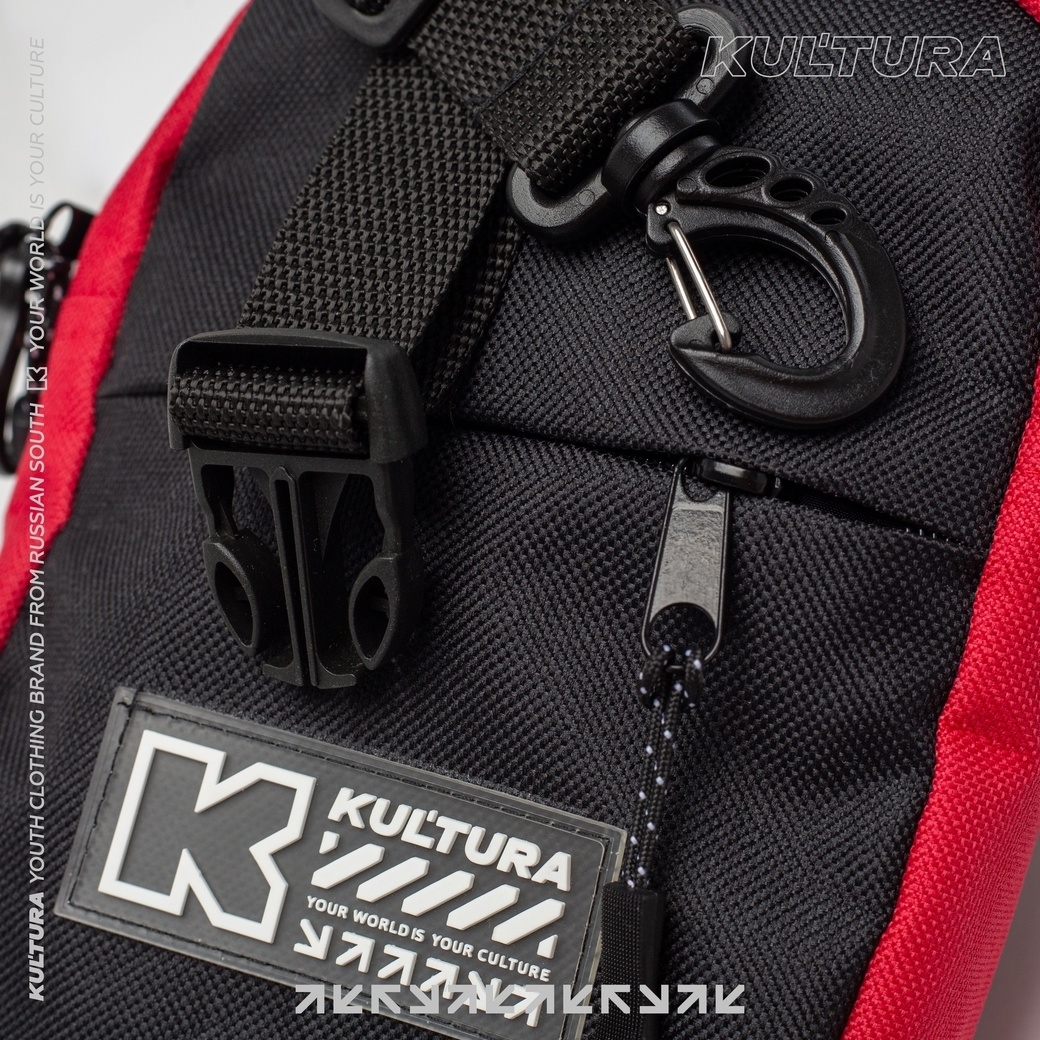 Cумка мессенджер КУЛЬТУРА "BOX LOGO", красный - фото 35426