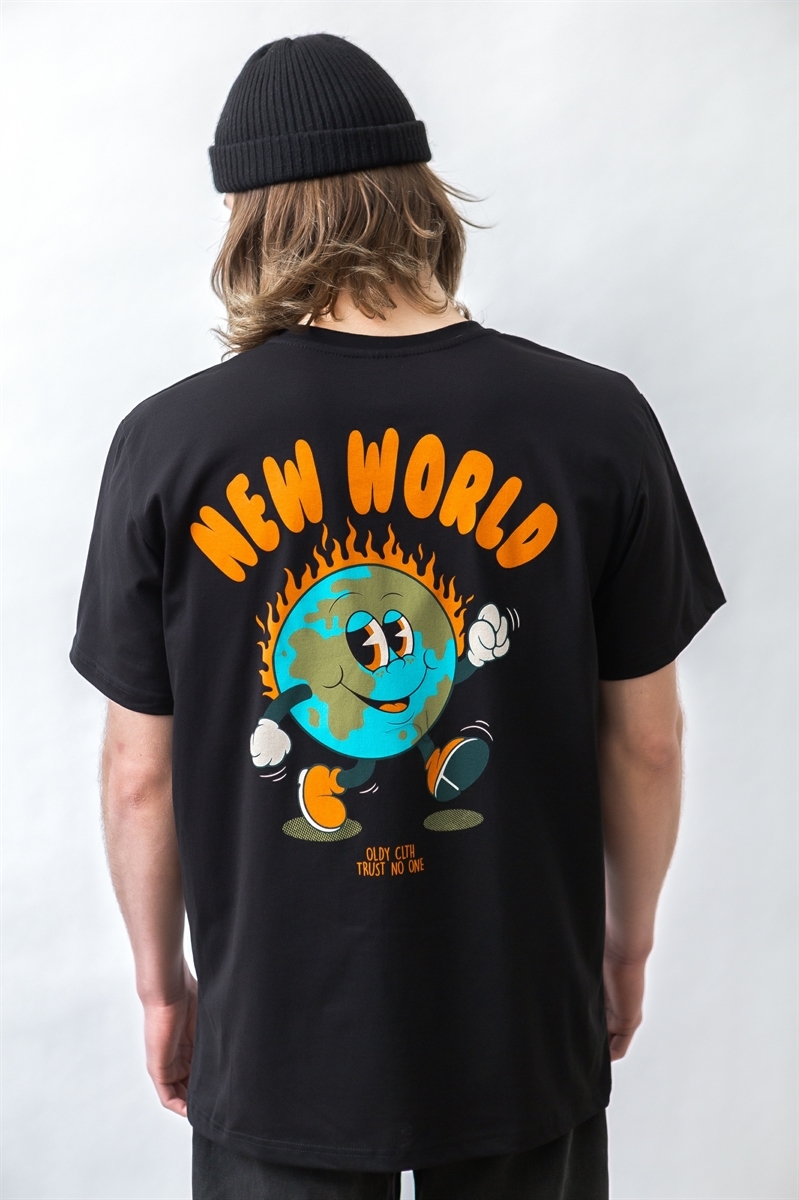 Футболка Oldy New world черный - фото 35462