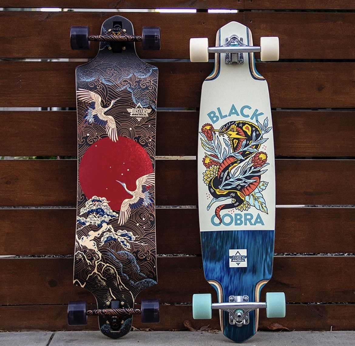 Лонгборд Dusters COBRA LONGBOARD  TEAL/OFF WHITE (38) - фото 36480