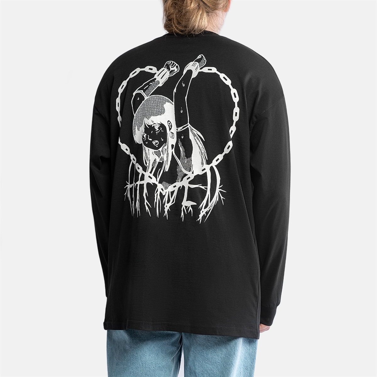 Горе Лонгслив CHAINS RLXD LS TEE black - фото 37053