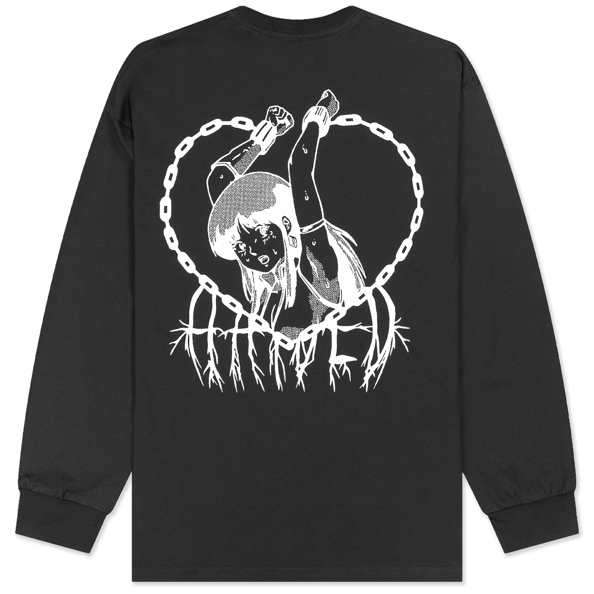 Горе Лонгслив CHAINS RLXD LS TEE black - фото 37056