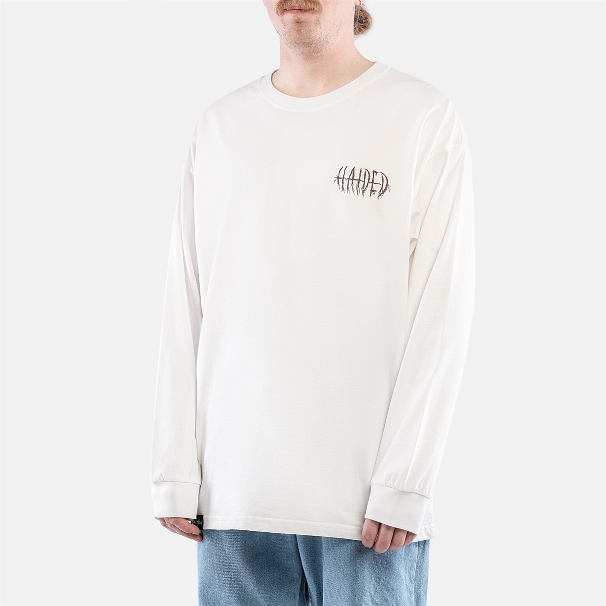 Горе Лонгслив CHAINS RLXD LS TEE milk - фото 37059