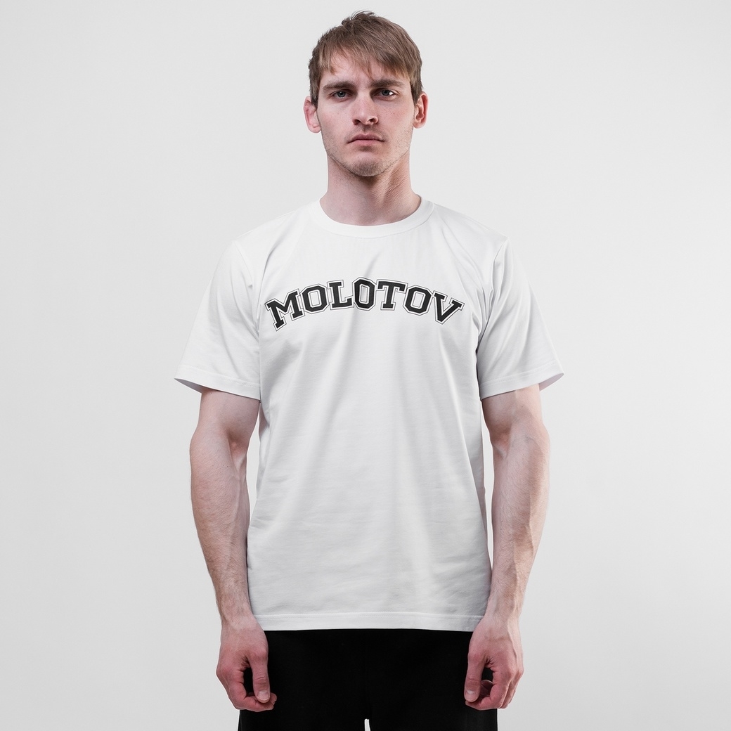 Футболка Molotov College Logo S22 White - фото 37134