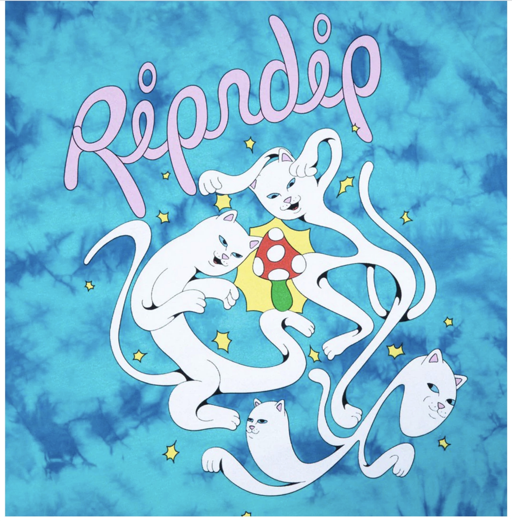 Футболка RIPNDIP The Magic Touch Tee Teal Lightning Wash - фото 37566