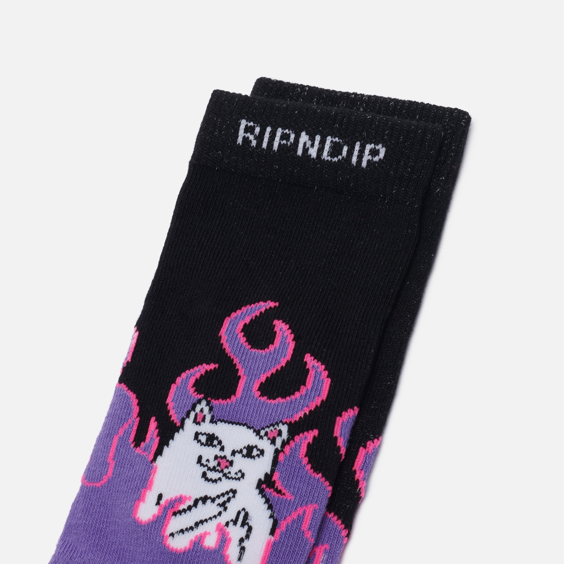 Носки RIPNDIP Welcome To Heck Socks Black / Purple / Pink - фото 37625