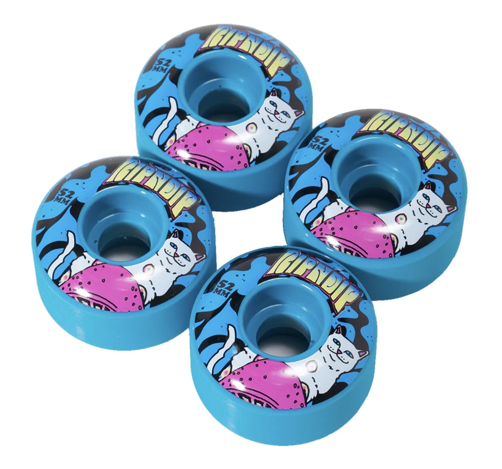 Колеса для скейтборда RIPNDIP Psychedelic Wheels Blue 52мм - фото 37664