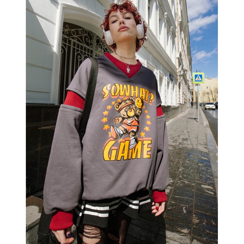 Оверсайз свитшот SoWhat? "Game" - фото 37922