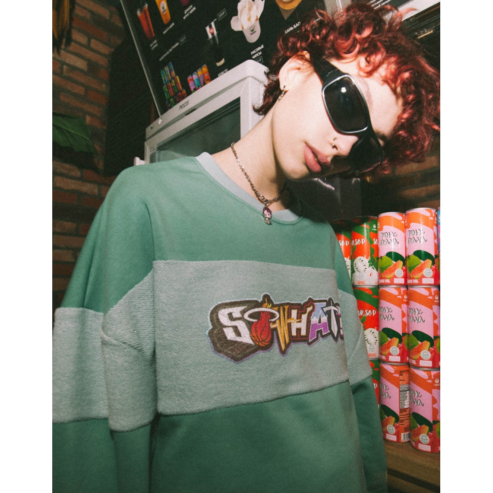 "SoWhat?" Свитшот "Club" зеленый - фото 38550