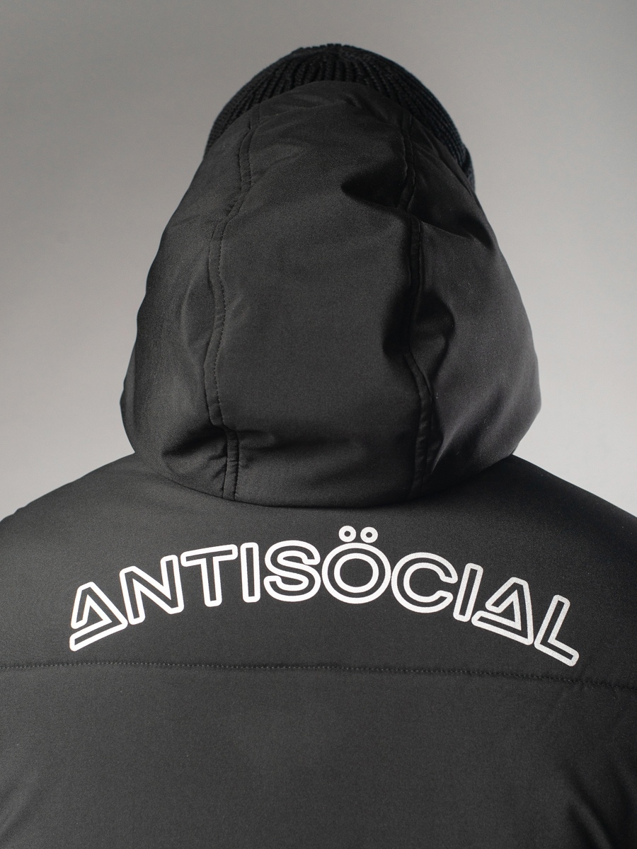 Куртка Anti Social черная Down Jacket - фото 39236