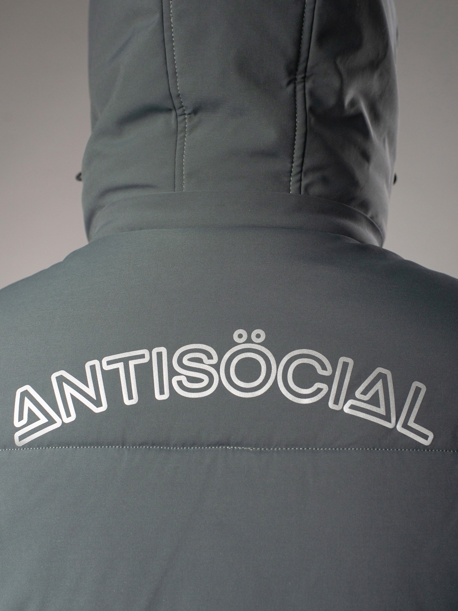 Куртка Anti Social серая Down Jacket - фото 39257