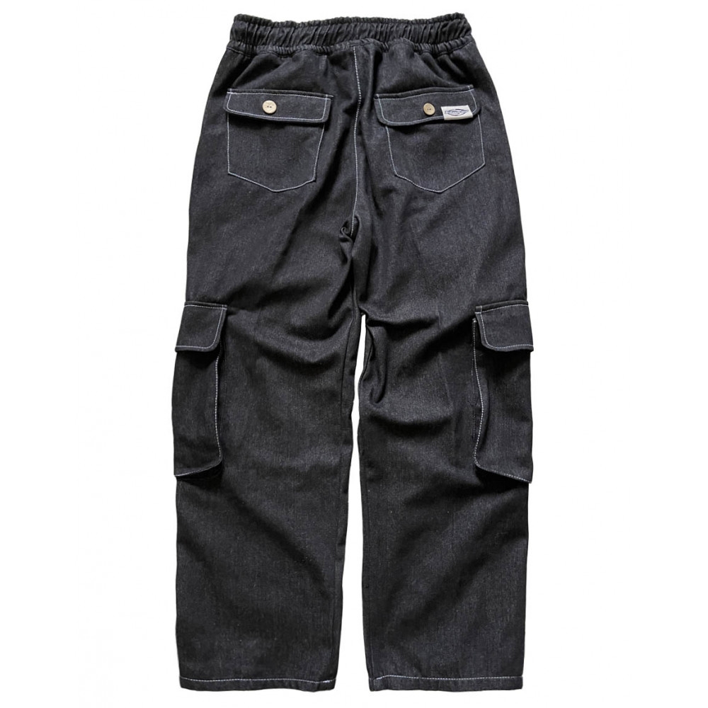 Широкие карго джинсы Sowhat / черный - фото 39806