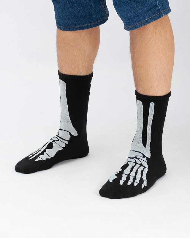 Носки ANTEATER Socks-Black-Bones - фото 40508