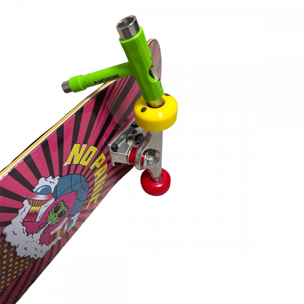 Ключ для скейтборда BROSTUFF Т-образный зелёный - фото 41421