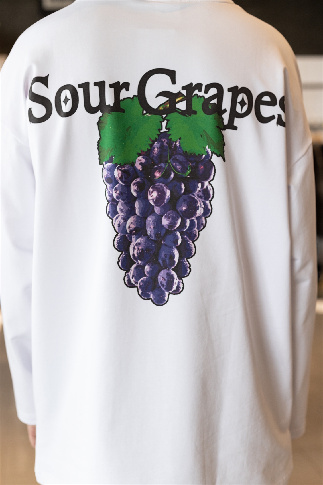 Лонгслив БОРДШОП#1 Sour Grapes белый - фото 41581
