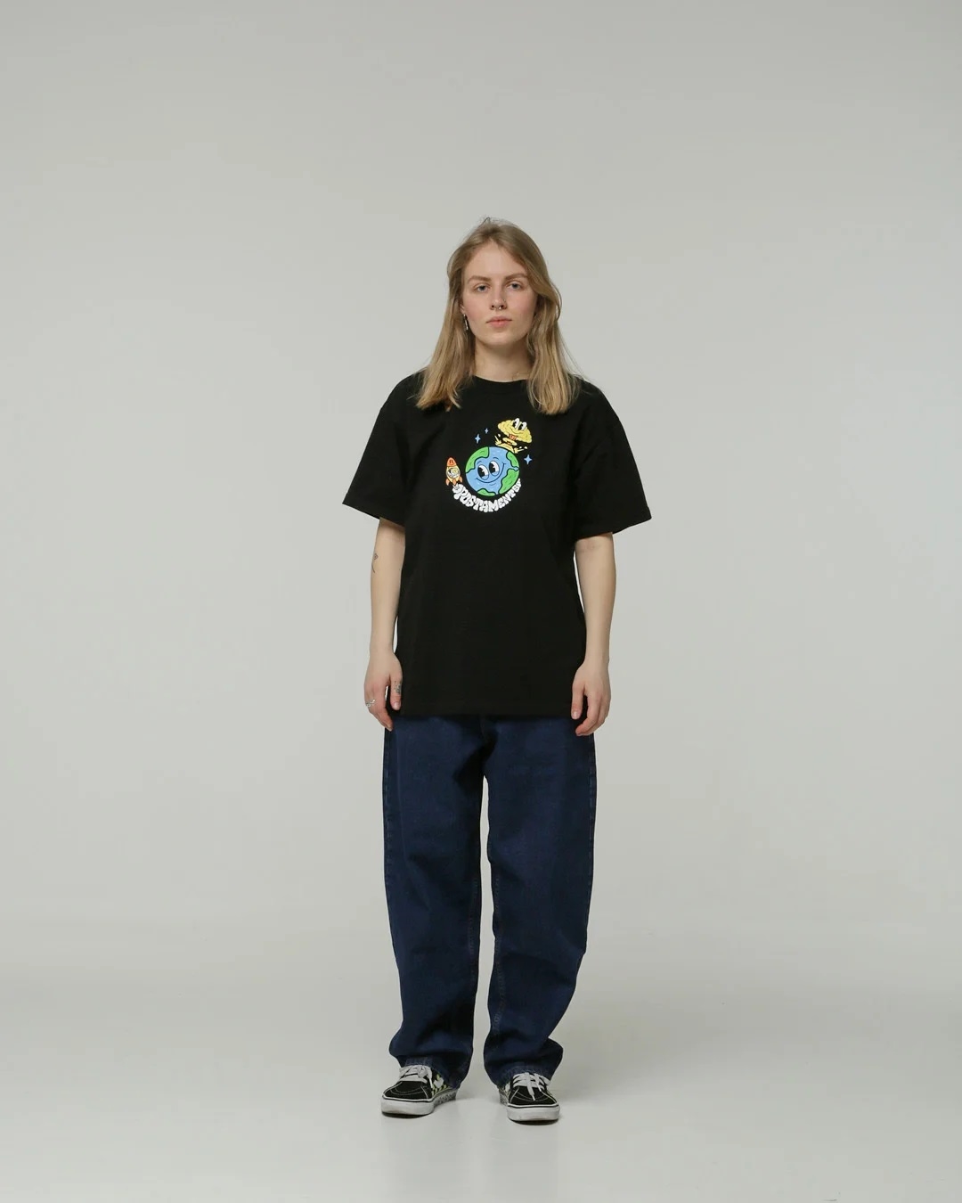 Футболка Postaments "Planet" Black - фото 42669