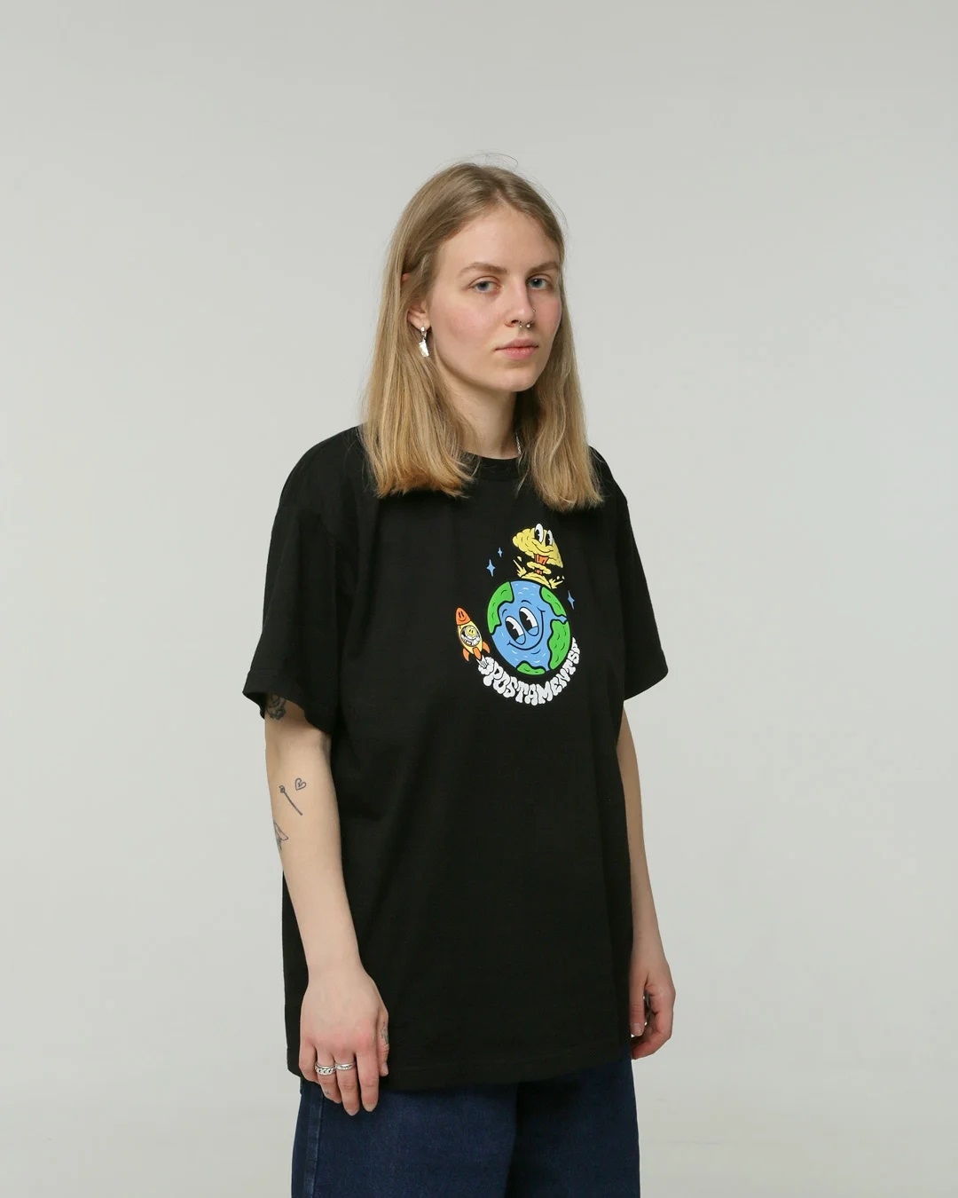 Футболка Postaments "Planet" Black - фото 42670