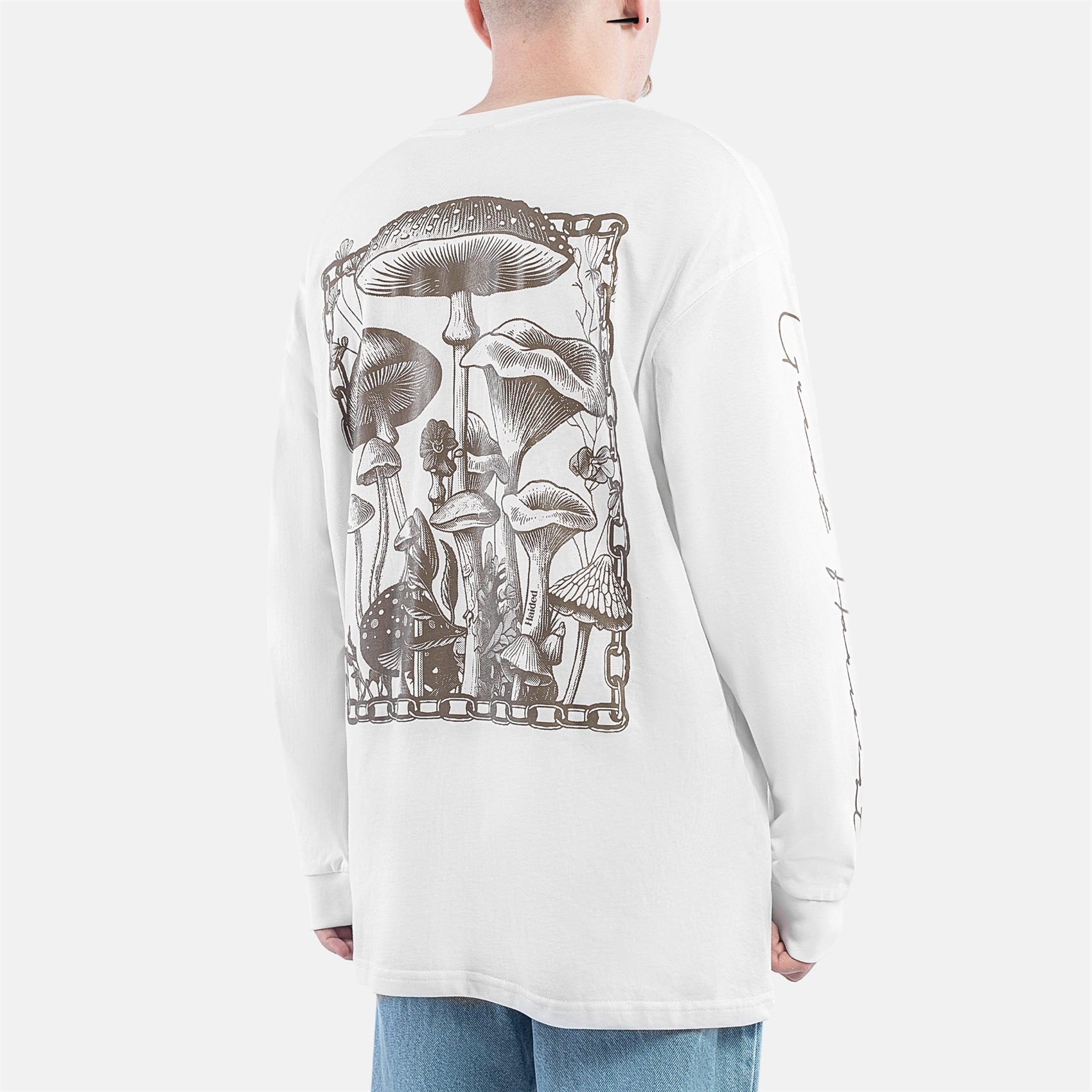 Лонгслив Haided HARVEST RLXD LS TEE white - фото 43263