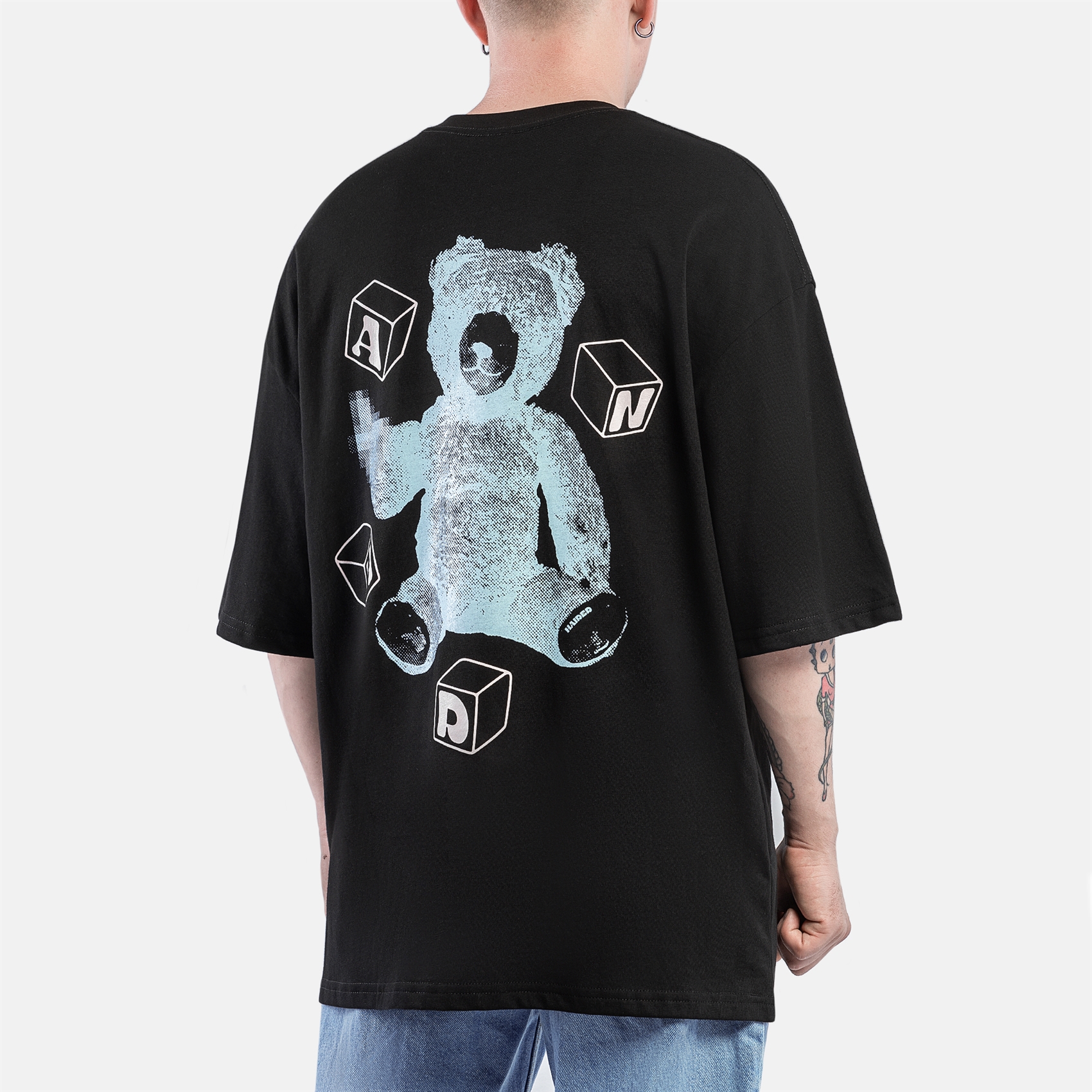 Футболка Haided PLUSH RLXD TEE black - фото 43348