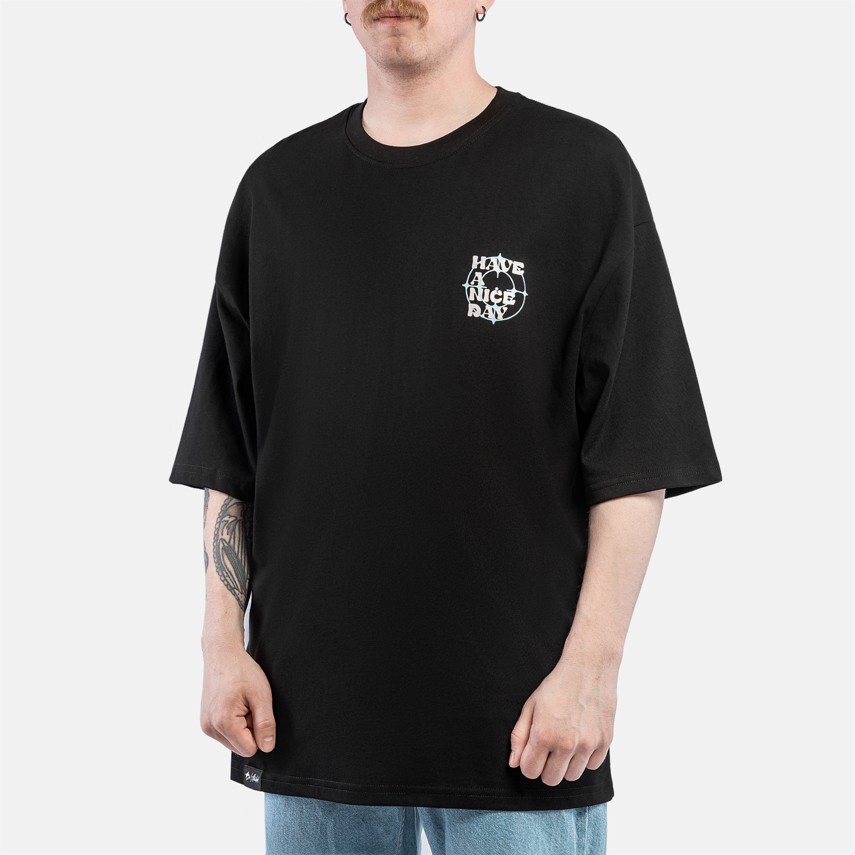 Футболка Haided PLUSH RLXD TEE black - фото 43349