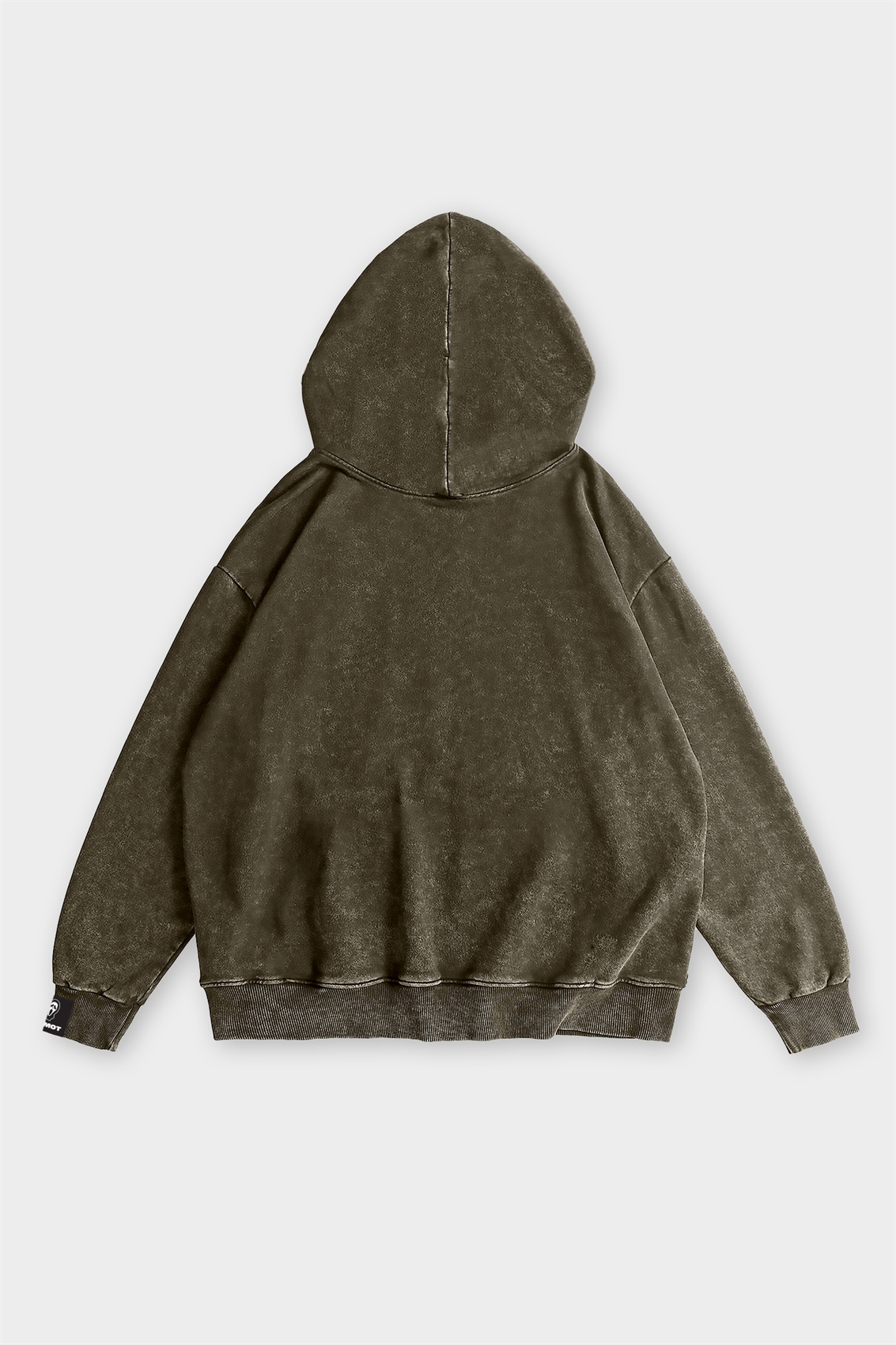 Худи SHMOT "BLANK", GARMENT DYE хаки - фото 44155