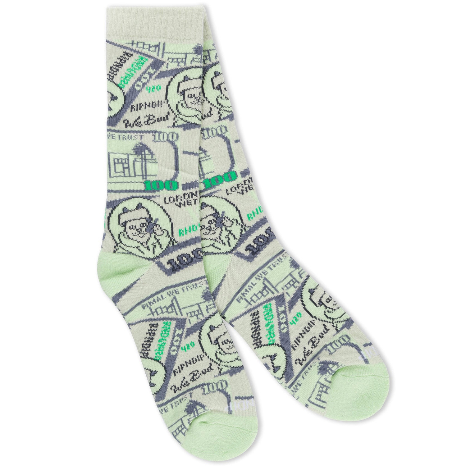 Носки RIPNDIP Moneybag Socks Olive - фото 44417