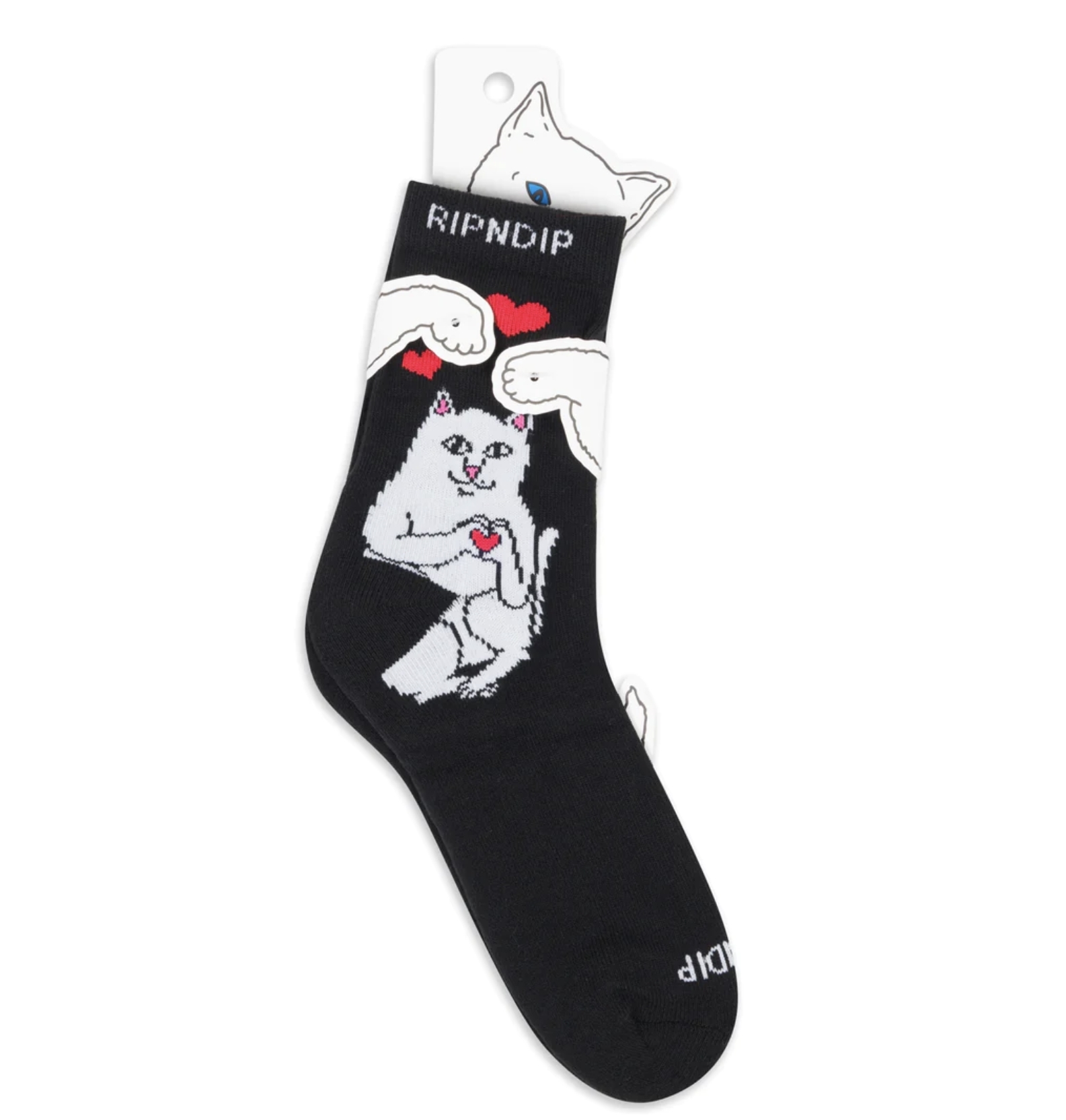 Носки RIPNDIP Nermal Love Mid Socks Black - фото 44435