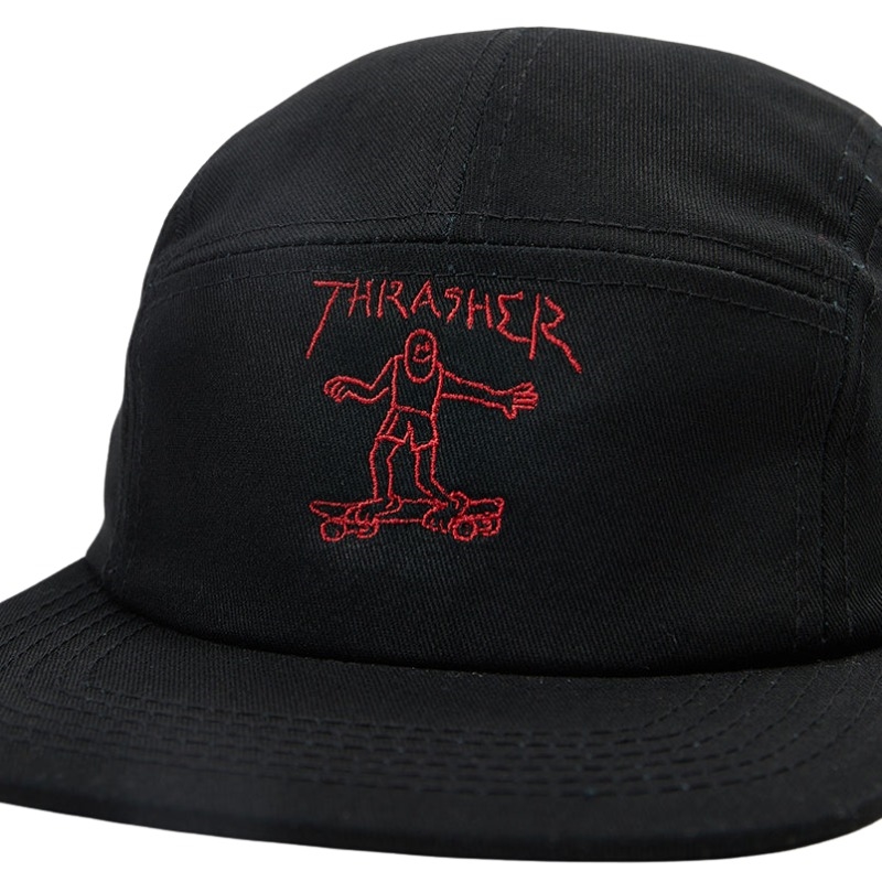 Кепка Thrasher GONZ пятипанелька black red - фото 44523