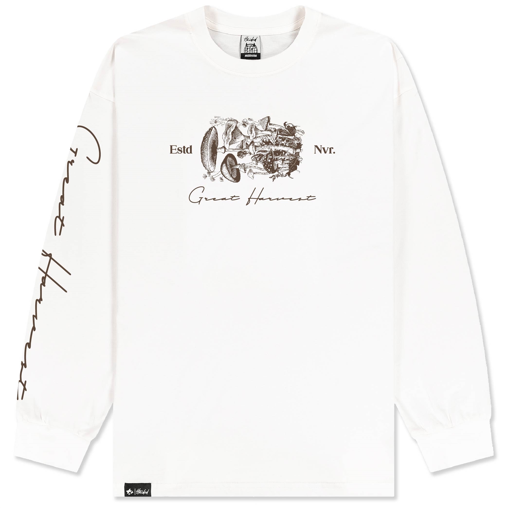 Лонгслив HARVEST RLXD LS TEE ecru - фото 44881