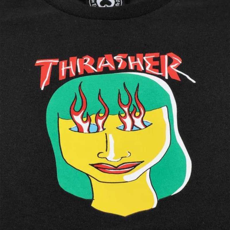 Футболка Thrasher TALK SHIT BY GONZ black - фото 45583