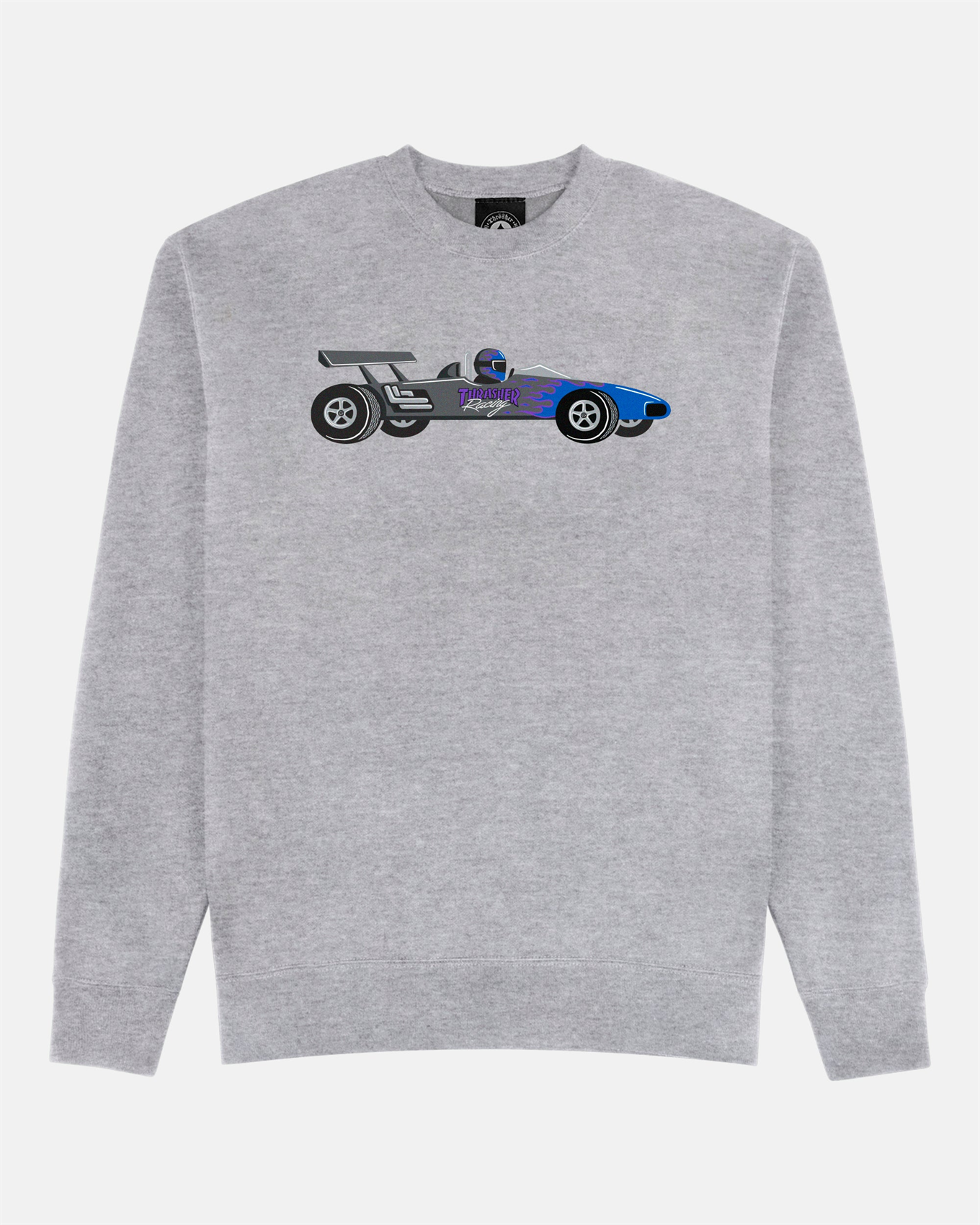 Thrasher Свитшот RACECAR серый - фото 45601