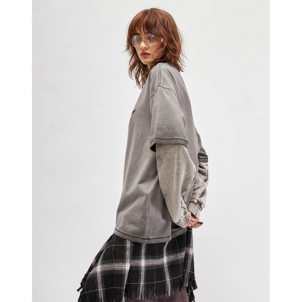 SoWhat? Футболка из плотного хлопка / светло- серый - фото 45755