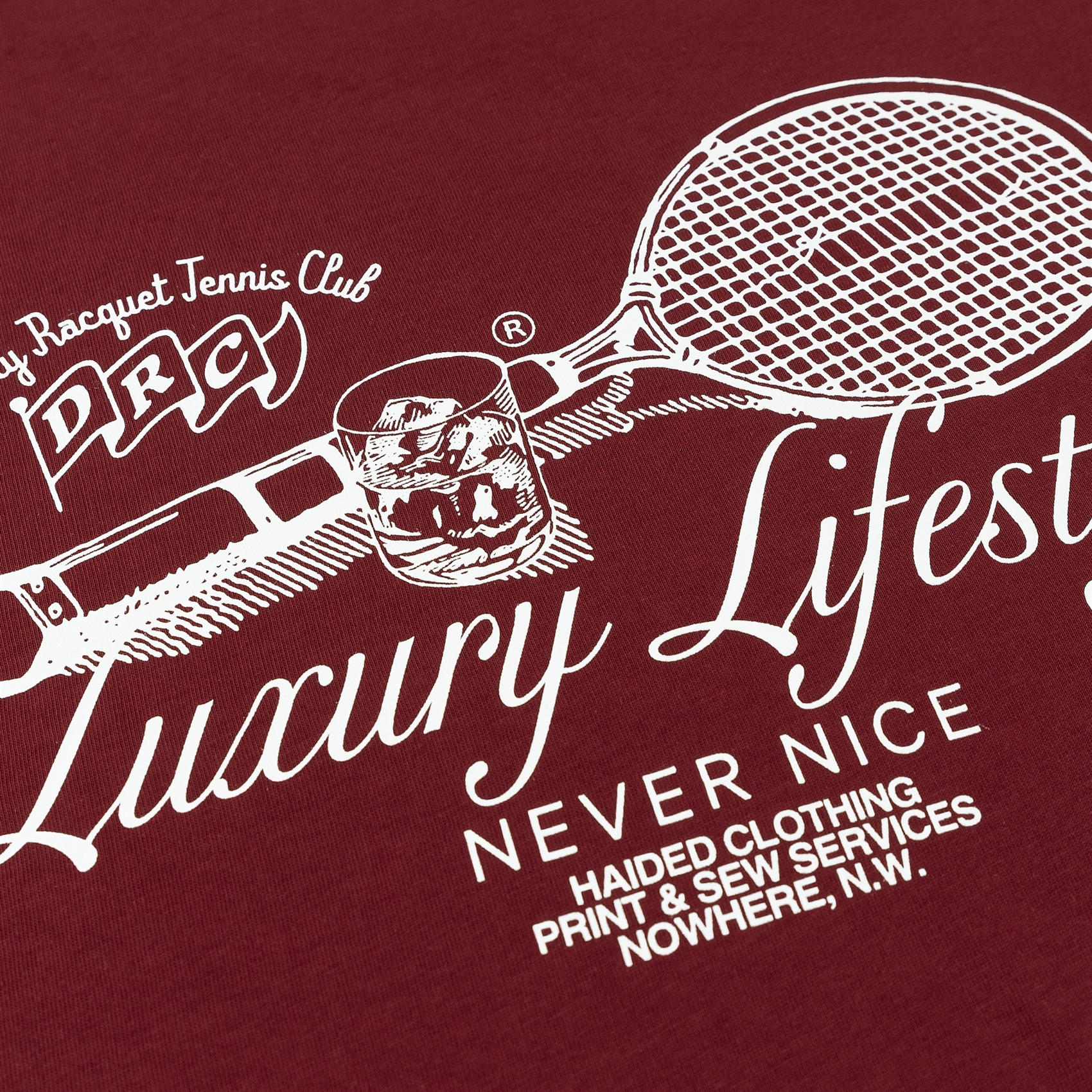 Футболка Haided DUSTY RACQUET RLXD HW TEE bordo - фото 46297