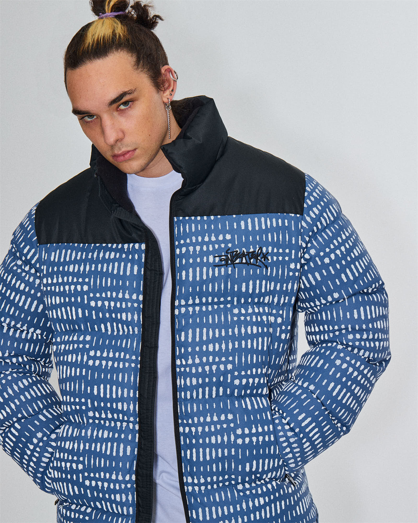 Куртка ANTEATER Downjacket-RF-Print-Blue - фото 46663