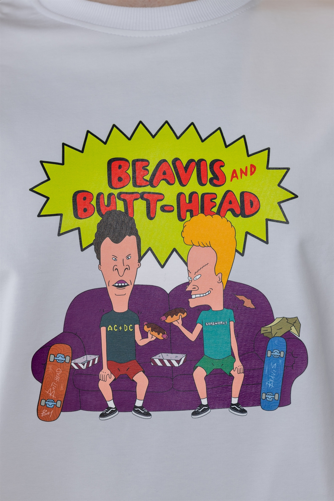 Футболка БОРДШОП#1 beavis and butt-head белый - фото 47805