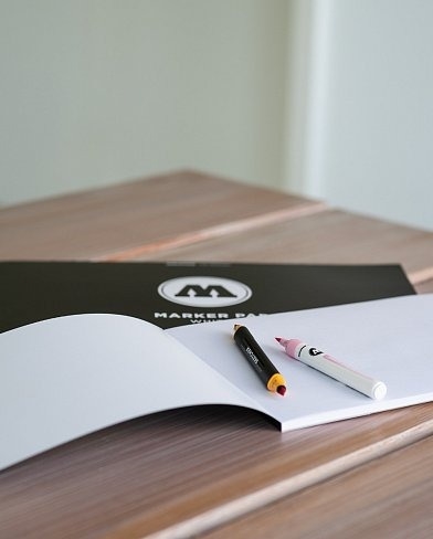 Molotow Blackbook Marker Pad White А4 50 листов 801210 - фото 48195
