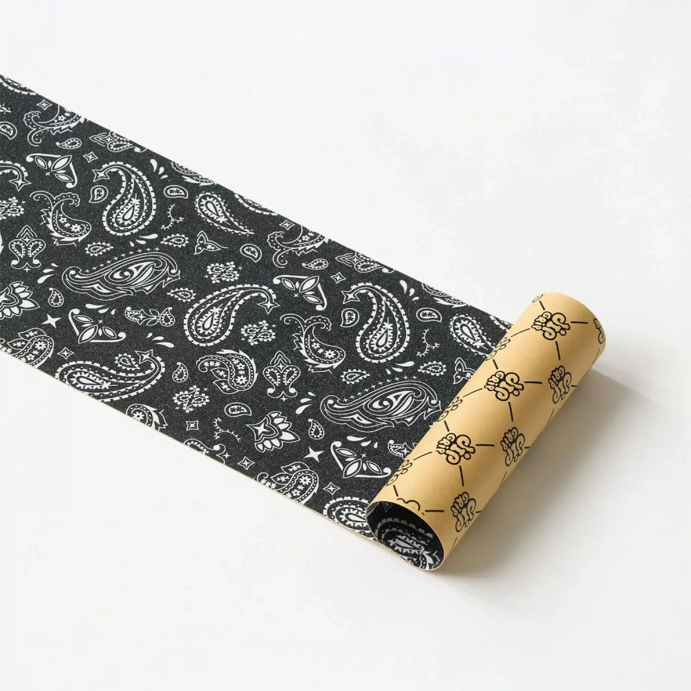 Шкурка для скейтборда Dip Grip Paisley Black - фото 48630