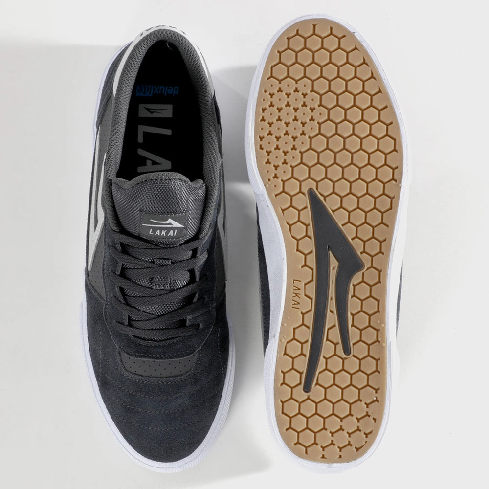 Кеды Lakai Cambridge Charcoal Suede / White (Q1-25) - фото 48669