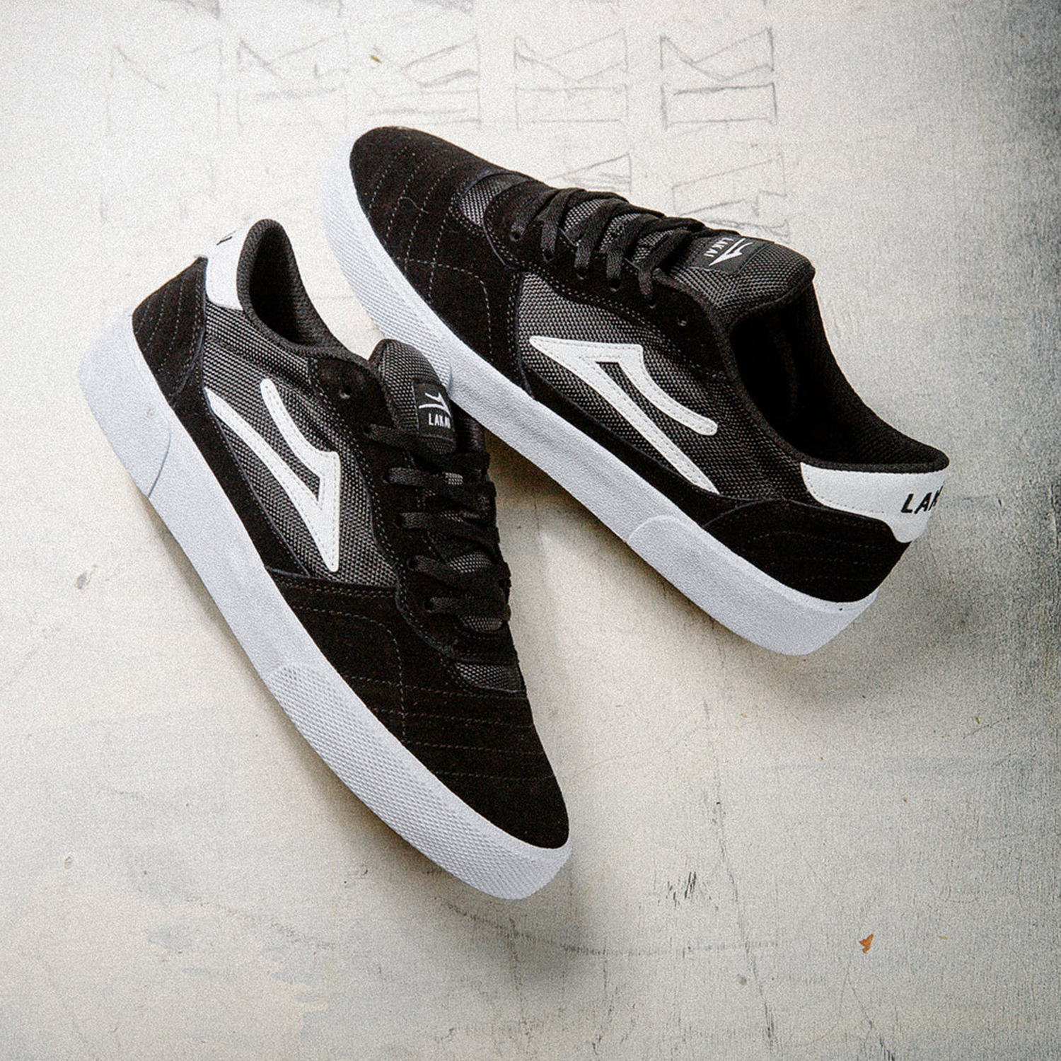 Кеды Lakai Cambridge Black/White Suede (Q1-25) - фото 48673