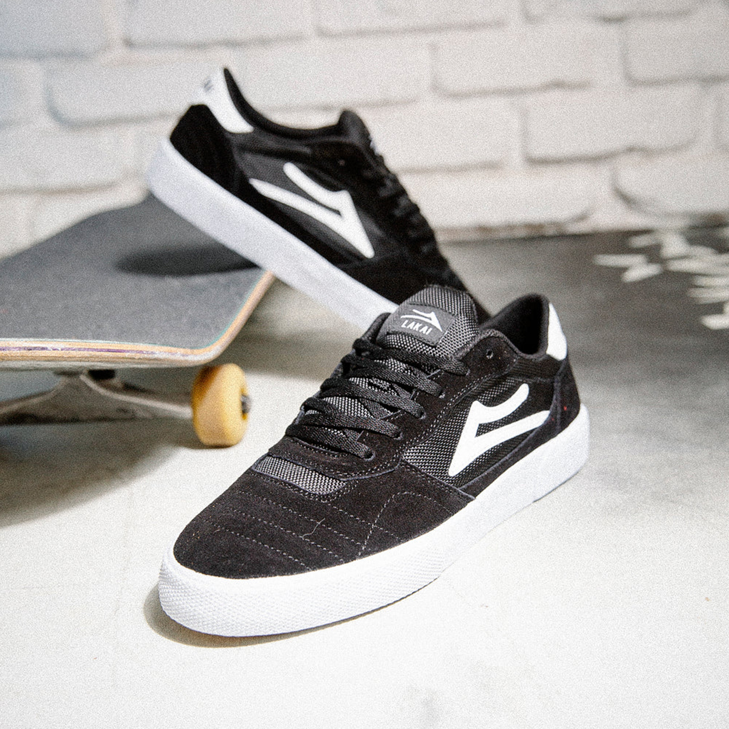 Кеды Lakai Cambridge Black/White Suede (Q1-25) - фото 48674