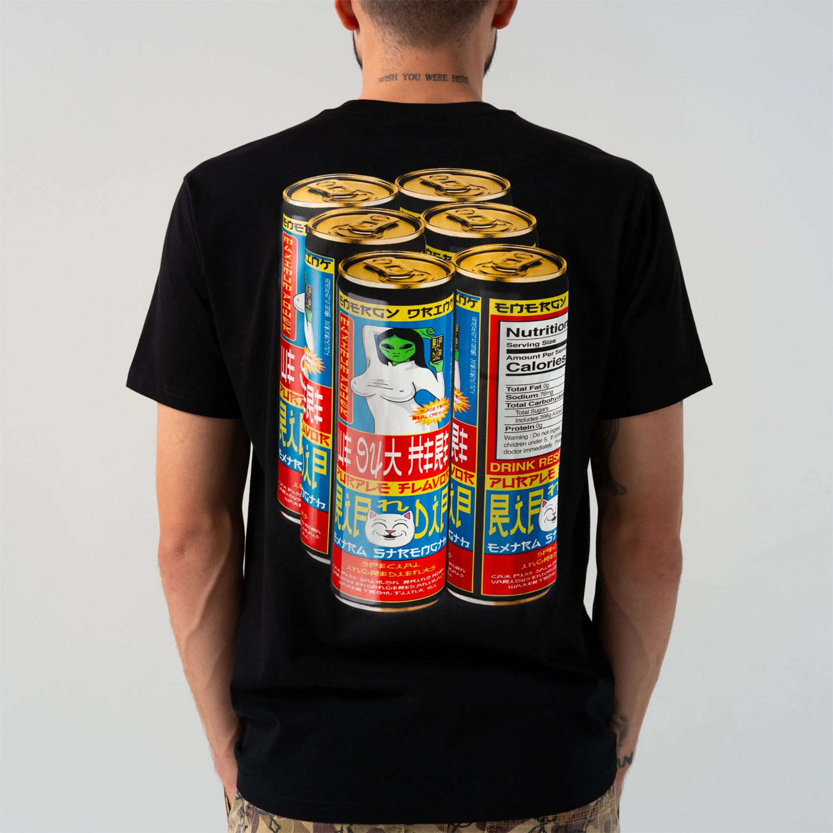 Футболка RIPNDIP NERMS CANS TEE (BLACK) - фото 48763