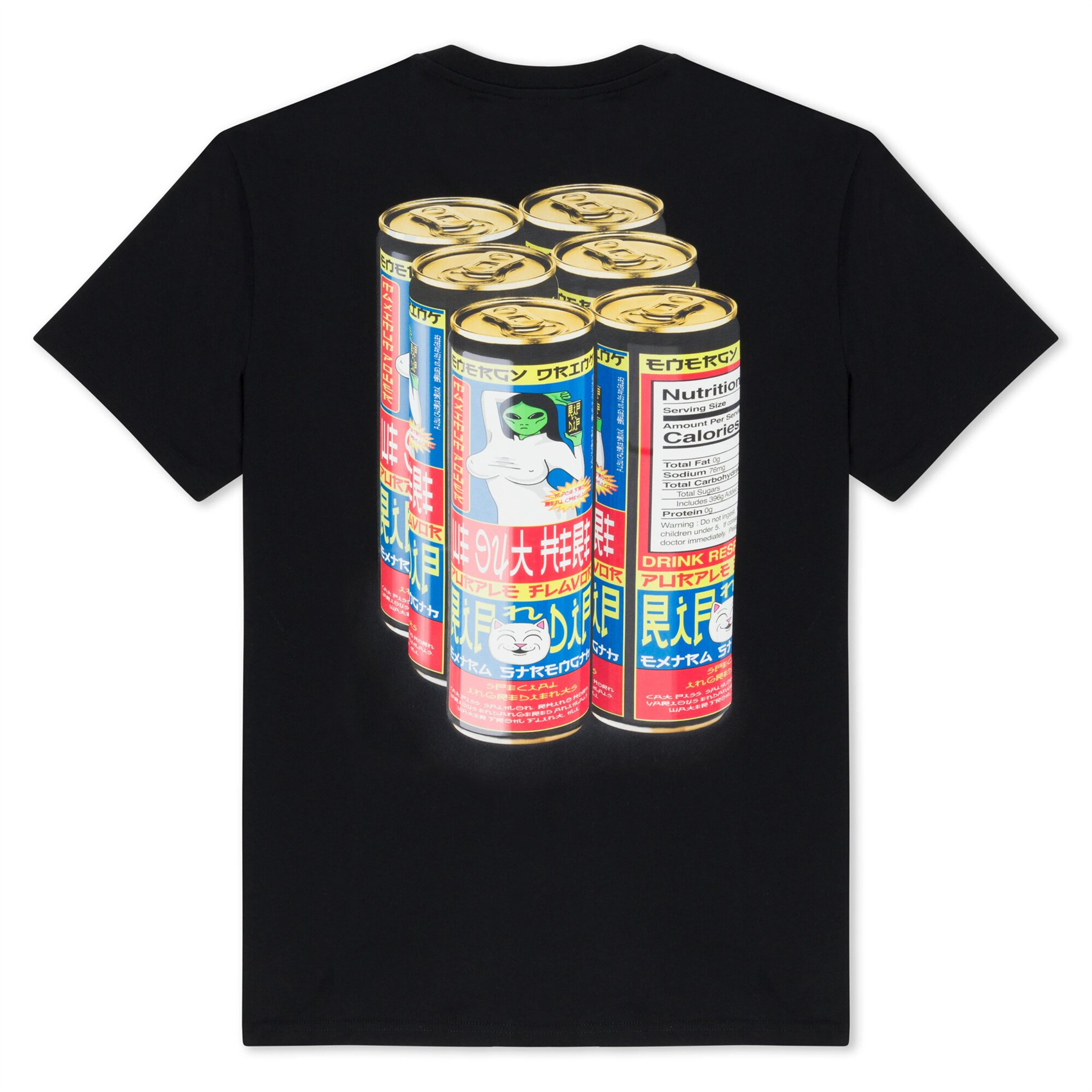 Футболка RIPNDIP NERMS CANS TEE (BLACK) - фото 48766