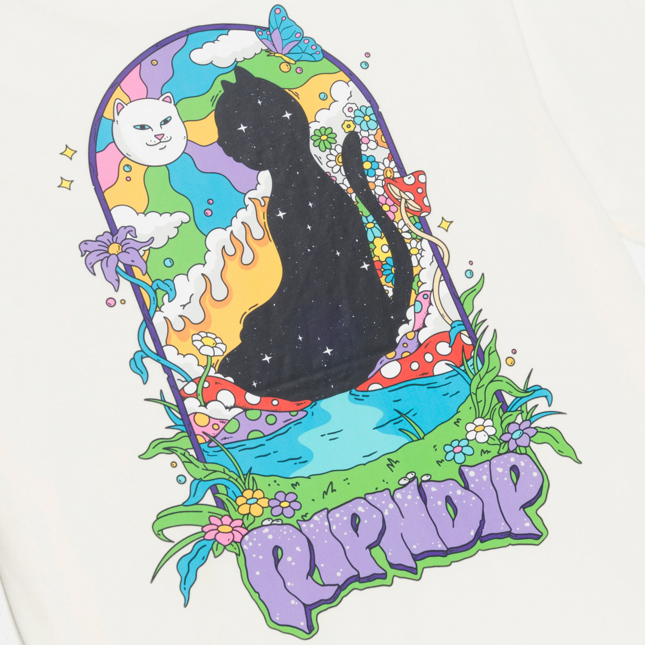 Футболка RIPNDIP JERM OASIS TEE (BONE) - фото 48774